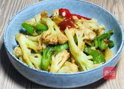 青椒炒花菜的做法图解11