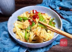 青椒炒花菜的做法图解12