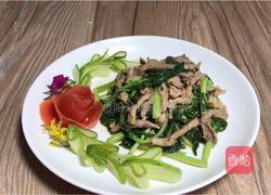 茼蒿炒肉丝的做法图解11