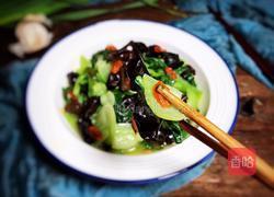 木耳炒小白菜的做法图解10