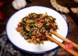 冲菜炒肉的做法图解12