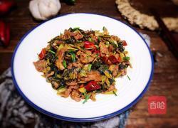 冲菜炒肉的做法图解13