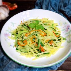 黄瓜炒土豆丝的做法[图]