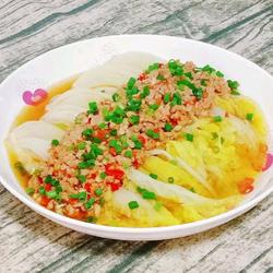 肉末蒸娃娃菜的做法[图]