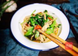 小白菜炒肉丝的做法图解12