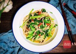 小白菜炒肉丝的做法图解13