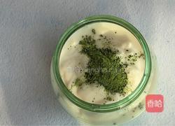 椰香抹茶酸奶的做法图解3