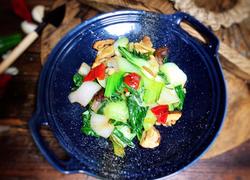 杂蔬炒小白菜