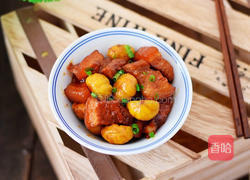 板栗红烧肉的做法图解16