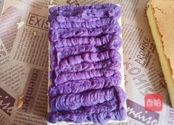 椰香紫薯夹心蛋糕的做法图解8