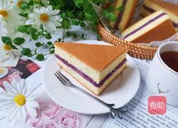 椰香紫薯夹心蛋糕的做法图解12