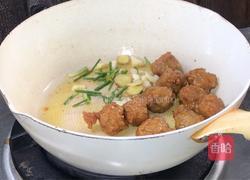 小白菜烧肉圆子的做法图解4