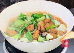 小白菜烧肉圆子的做法图解6