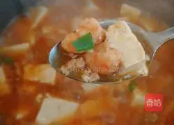 Illustration of making minced pork, shrimp and tofu 12