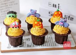 万圣节搞怪小蛋糕的做法图解22