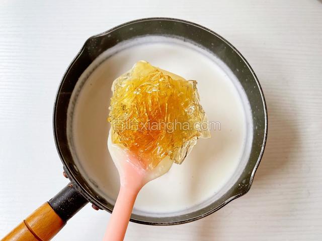 加入吉利丁片