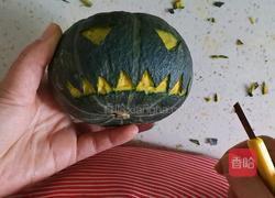 万圣节南瓜虾仁炒饭的做法图解3