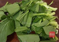 肉丸子炒小芥菜的做法图解2