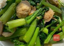 肉丸子炒小芥菜的做法图解11
