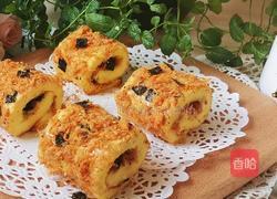 平底锅肉松蛋糕卷的做法图解16