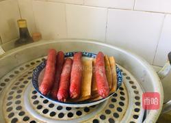 青椒豆干炒腊肠的做法图解2