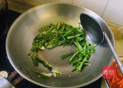 青椒豆干炒腊肠的做法图解4