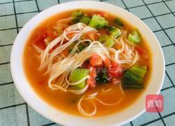 番茄青菜汤面的做法图解8
