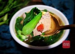 青菜猪肝汤的做法图解9