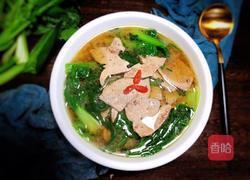 青菜猪肝汤的做法图解10