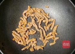 茭白炒肉丝的做法图解6