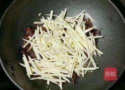 茭白炒肉丝的做法图解9