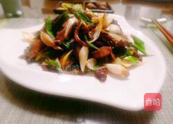 百合蘑菇炒肉片的做法图解1