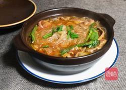 猪肝粉丝砂锅煲的做法图解11