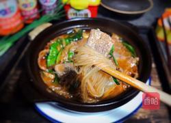 猪肝粉丝砂锅煲的做法图解12