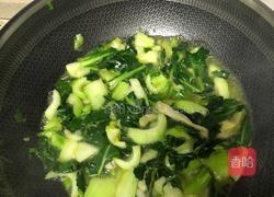 青菜焖平菇的做法图解4