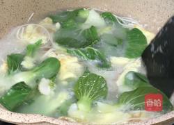 青菜鸡蛋肉丝汤面的做法图解8