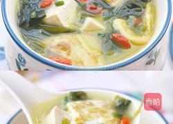 裙带菜豆腐汤的做法图解4
