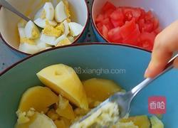 土豆泥青菜沙拉的做法图解1