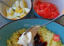 土豆泥青菜沙拉的做法图解2