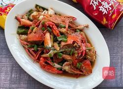 炒螃蟹的做法图解9