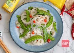 荷兰豆炒藕片的做法图解12