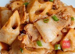 五花肉焖莲藕的做法图解11