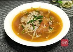 金针菇番茄肉片汤的做法图解11