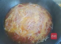 番茄金针菇豆腐汤的做法图解9