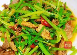 香芹炒卤肉的做法图解6
