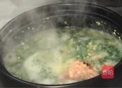 茼蒿肉末小米粥的做法图解7