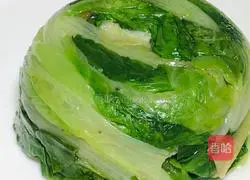 Illustration of how to make lettuce with wolfberry and oyster sauce 6