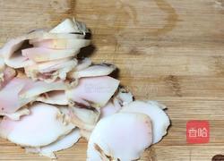 腊肉炒菜苔的做法图解2