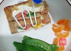 煎鸡蛋吐司片的做法图解5