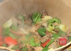 大葱青椒炒肉的做法图解8